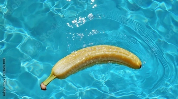 Obraz Banana in Pool Water Ripples