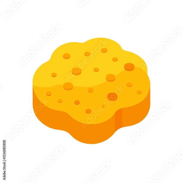 Obraz sponge on white background .svg