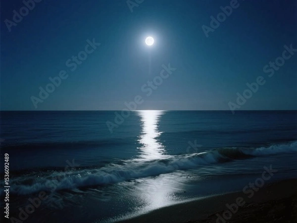 Obraz moon and sea