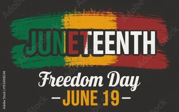 Obraz Juneteenth Freedom Day, Generative ai.