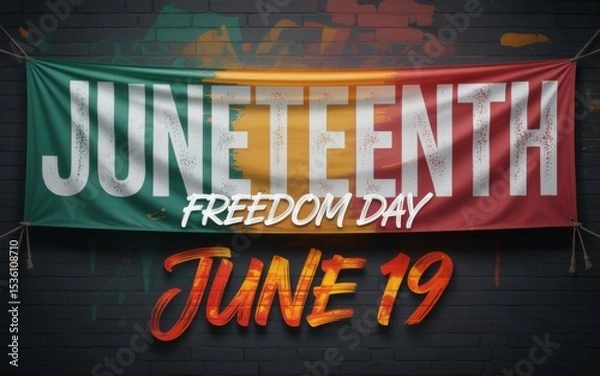 Obraz Juneteenth Freedom Day, Generative ai.