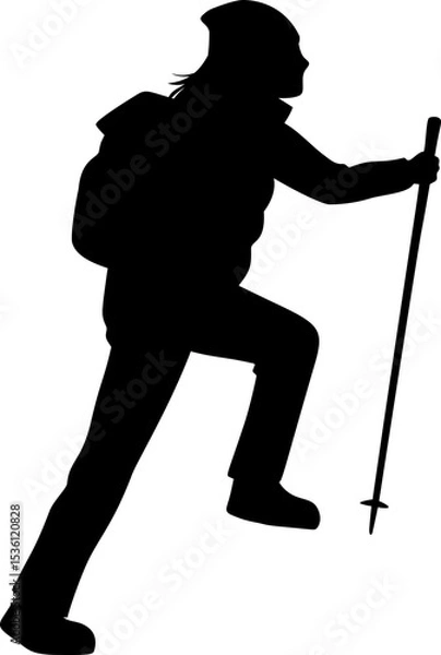 Fototapeta Hiker Silhouette