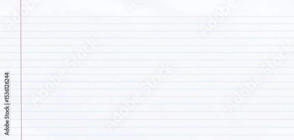 Fototapeta White lined notepad paper texture, visible fiber pattern,  paper,  office