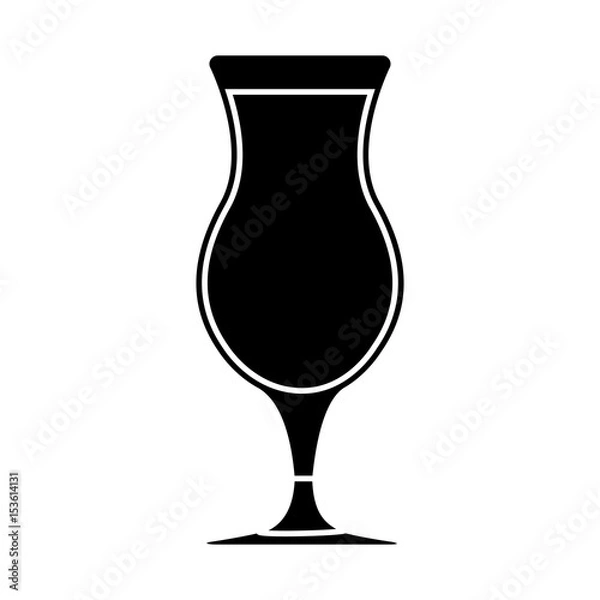 Obraz cocktail drink icon over white background. vector illlustration