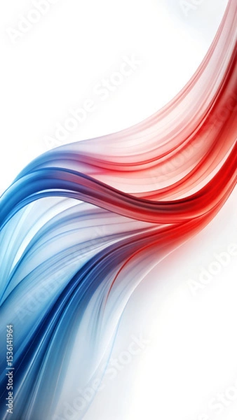 Fototapeta Minimal Curved Brush Strokes with Multicolor Gradient Mobile Ratio Composition