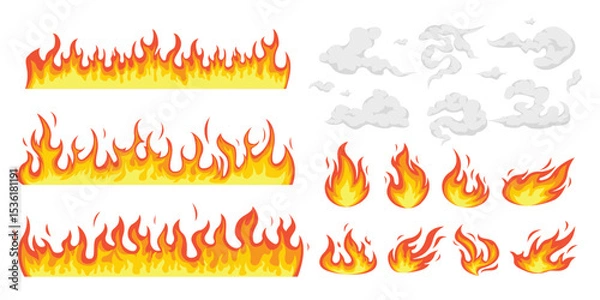 Obraz Fire Flame Smoke Vector Clip Art