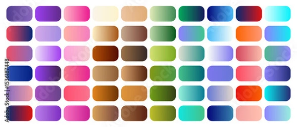 Obraz a set of gradient color for gradation idea