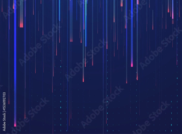 Fototapeta Abstract big data code representation. Modern high-tech data background. Graphic concept for your design