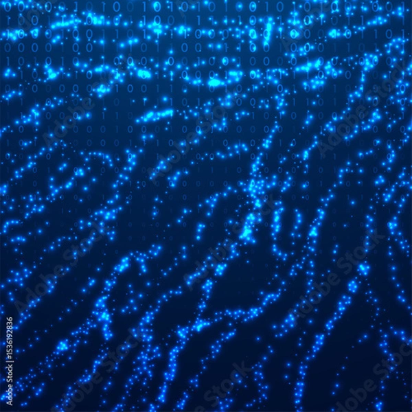 Fototapeta Abstract big data code representation. Modern high-tech data background. Graphic concept for your design
