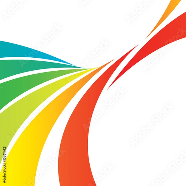 Fototapeta A colorful abstract vector layout with plenty of copyspace.