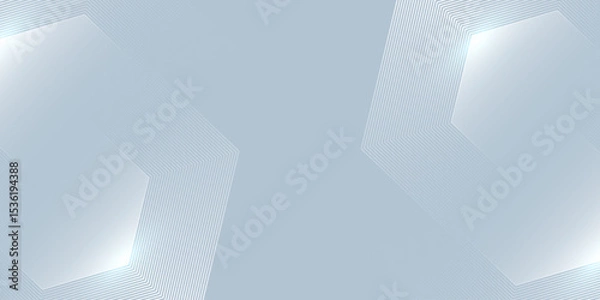 Obraz Vector white abstract background with dynamic wavy hexagon texture. suitable for wallpaper simple abstract
