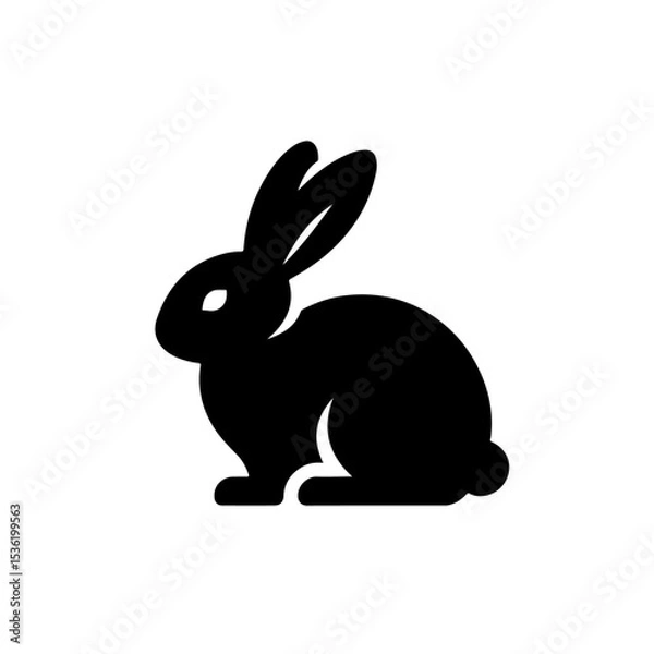 Fototapeta Rabbit silhouette , Rabbit  vector