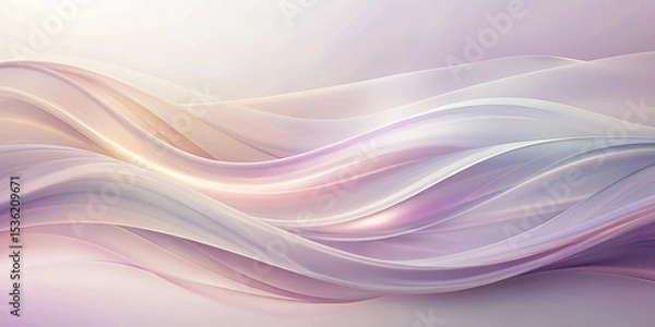 Fototapeta Serene Swirls of Pastel Hues An Abstract Background Image Featuring Gentle, Flowing Lines and Soft Color Transitions