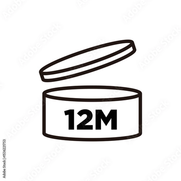 Fototapeta PAO 12M VECTOR ICON SIGN LOGO
