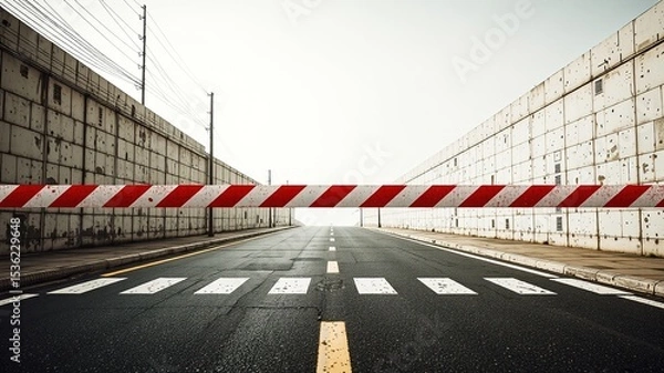 Obraz No Entry Zone - Access Denied - Pathway Blocked