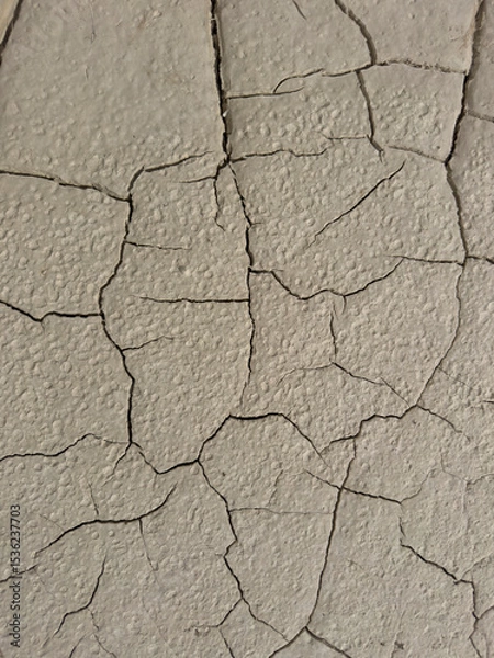 Obraz Cracks in dry earth, a powerful symbol of drought and climate change