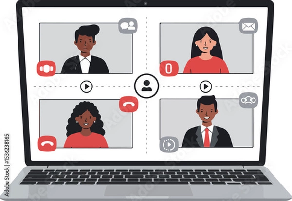 Obraz online meeting