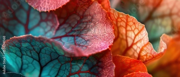 Fototapeta flower petals close up shot vibrant color natural beauty and elegance of botanical elements.