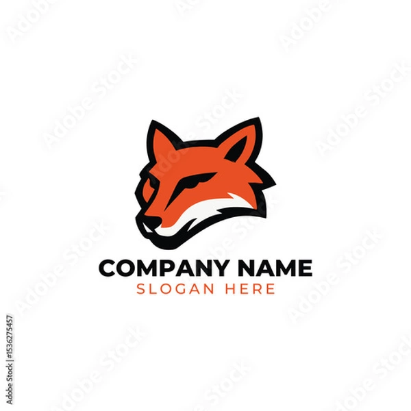 Fototapeta Vector fox logo template designs