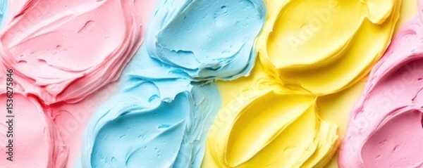 Fototapeta Pastel Swirls: A Delightful Display of Creamy Colors