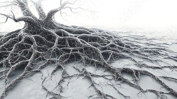 Obraz Extensive tree root system