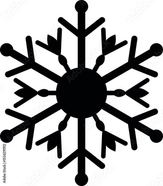 Fototapeta Snowflake Icon Clipart
