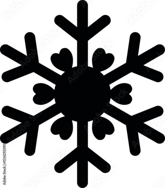 Fototapeta Snowflake Pattern Design