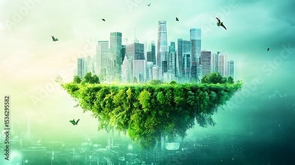 Obraz Floating sustainable city