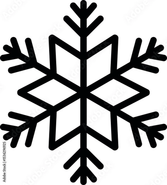 Fototapeta Snowflake Frozen Design