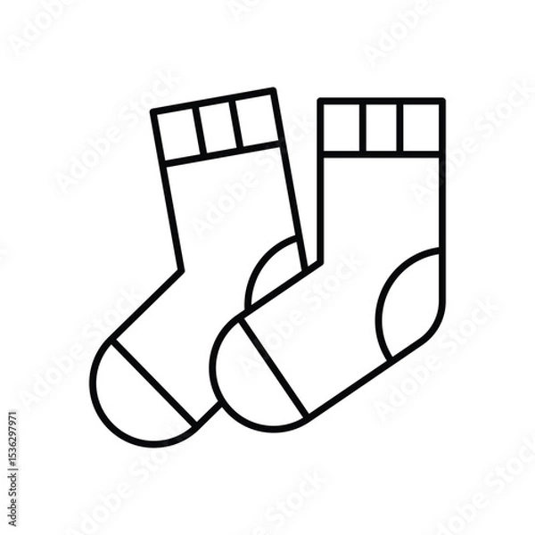 Fototapeta Baby Socks Icon vector