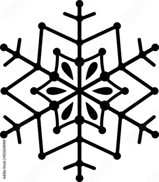 Fototapeta Snowflake Holiday Clipart