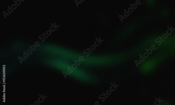 Obraz Black background with green light lines