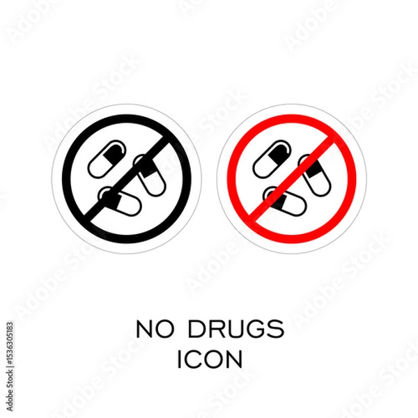 Obraz NO DRUGS ICON