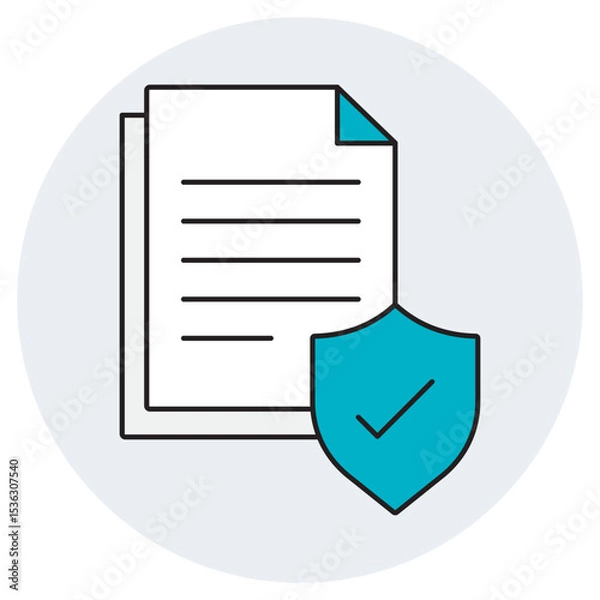Fototapeta Governance of Data icon, Mastering Data Governance Building Trust Through Control and Compliance, Data Governance Framework Securing Integrity, Privacy, and Access, vector
