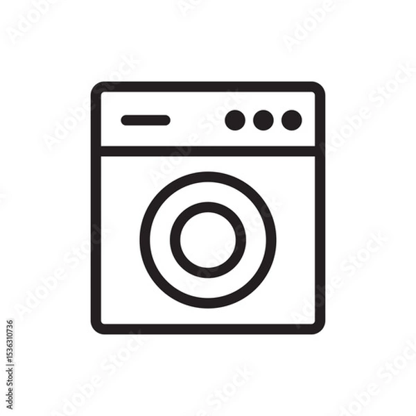 Obraz washing machine icon 