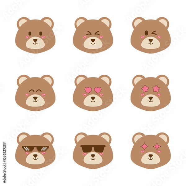 Fototapeta Bear Faces