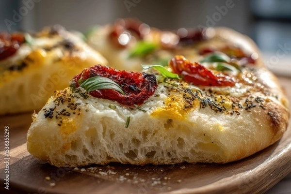 Obraz Roman pinsa pizza with airy dough and premium toppings