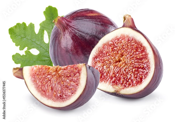 Obraz Fig fruit isolated on white background. full depth of field. clipping path