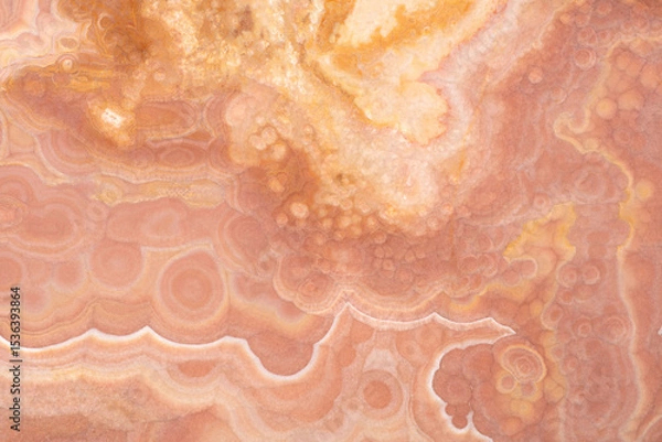 Fototapeta Exquisite Pink Rainbow Onyx background, texture in beautiful warm tone as part of your new stylish design.