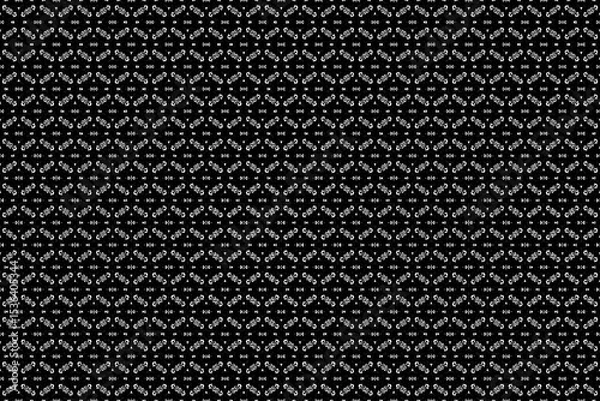 Fototapeta Elegant Black and White Geometric Repeating Pattern