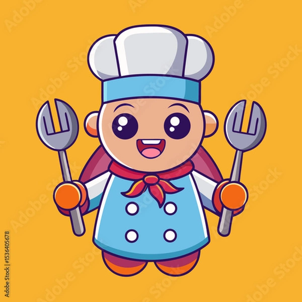 Fototapeta People & Professions Vector Set – Teacher, Chef, Delivery, Doctor, and Freelancer Illustrations