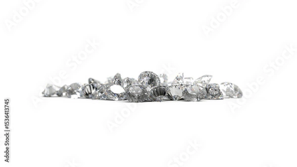 Obraz レンダリングされたダイアモンド　CG	
