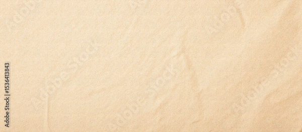 Fototapeta Beige craft paper texture with wrinkles and fine grain. Natural recycled paper background for design, art, and eco concepts