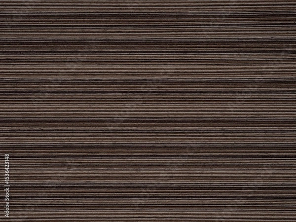 Fototapeta Striking contrasts of dark roast and milky latte lines orchestrate the bold pattern of this wenge veneer