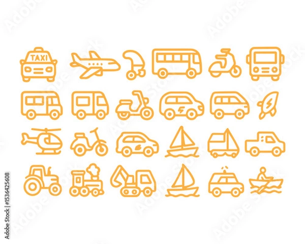 Obraz Transport icon set
