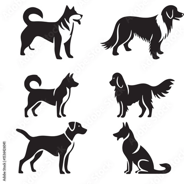 Obraz set of dogs
