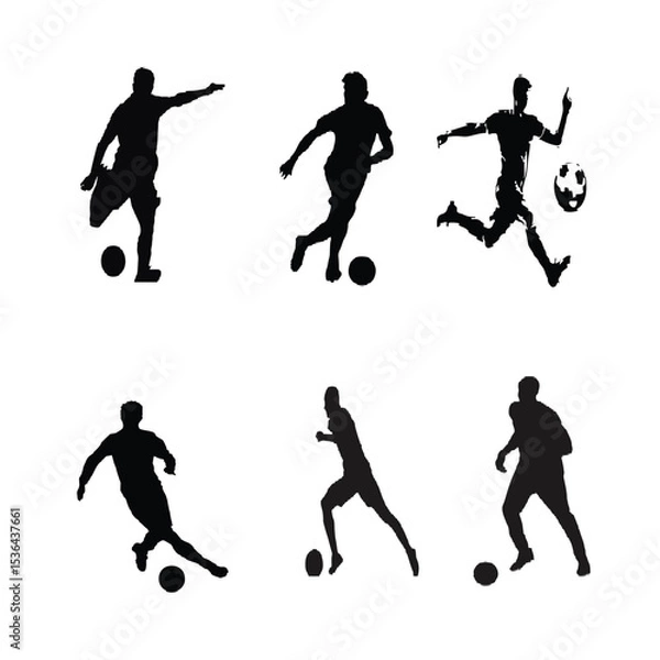 Obraz playing football vector 2