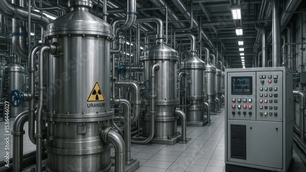 Obraz High-Tech Industrial Machinery – Clean and Minimalist Composition

