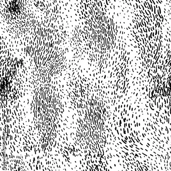 Obraz Abstract vector pattern of strokes. Dashes on white background