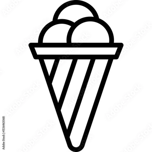 Fototapeta summer icon icecream
